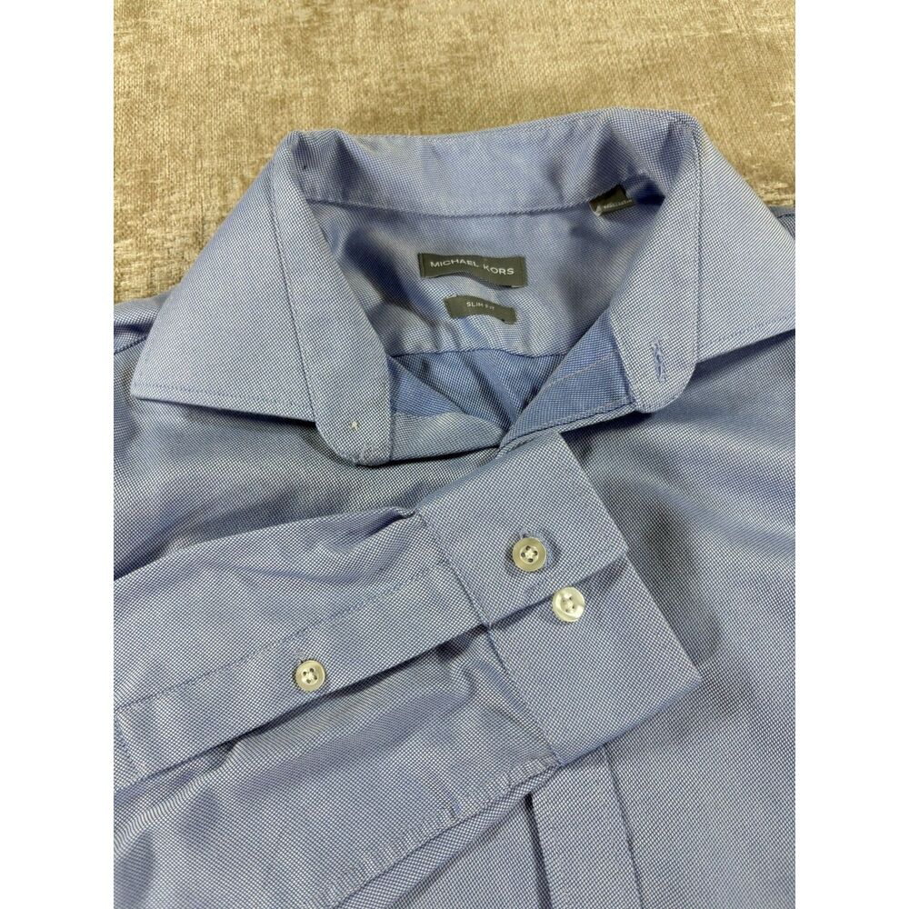 Michael Kors Light Blue Button Down Dress Shirt Size L